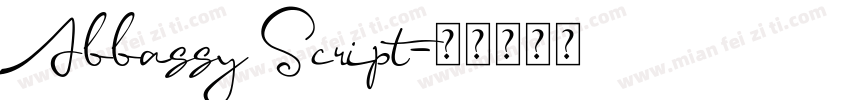 Abbassy Script字体转换